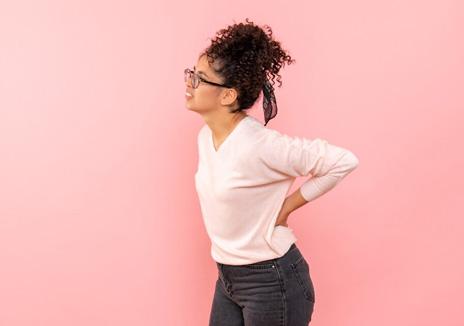 Pain in Back after Delivery due to injury to spine
